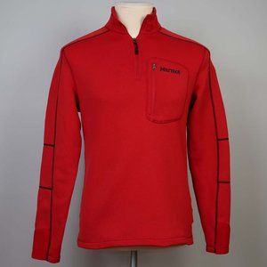 Marmot Quarter Zip Shirt M red like new